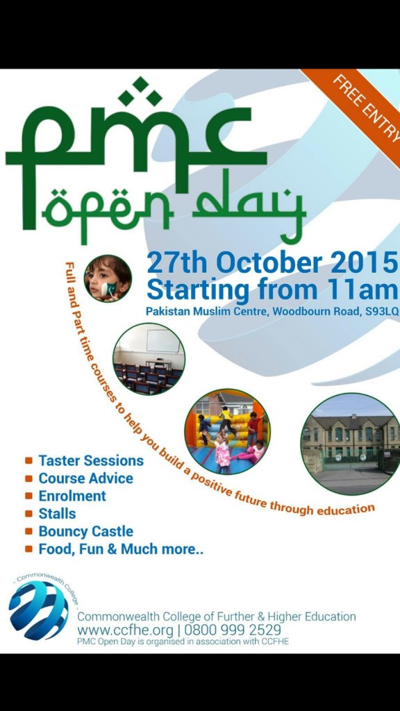 Open day at Pakistan Muslim Centre